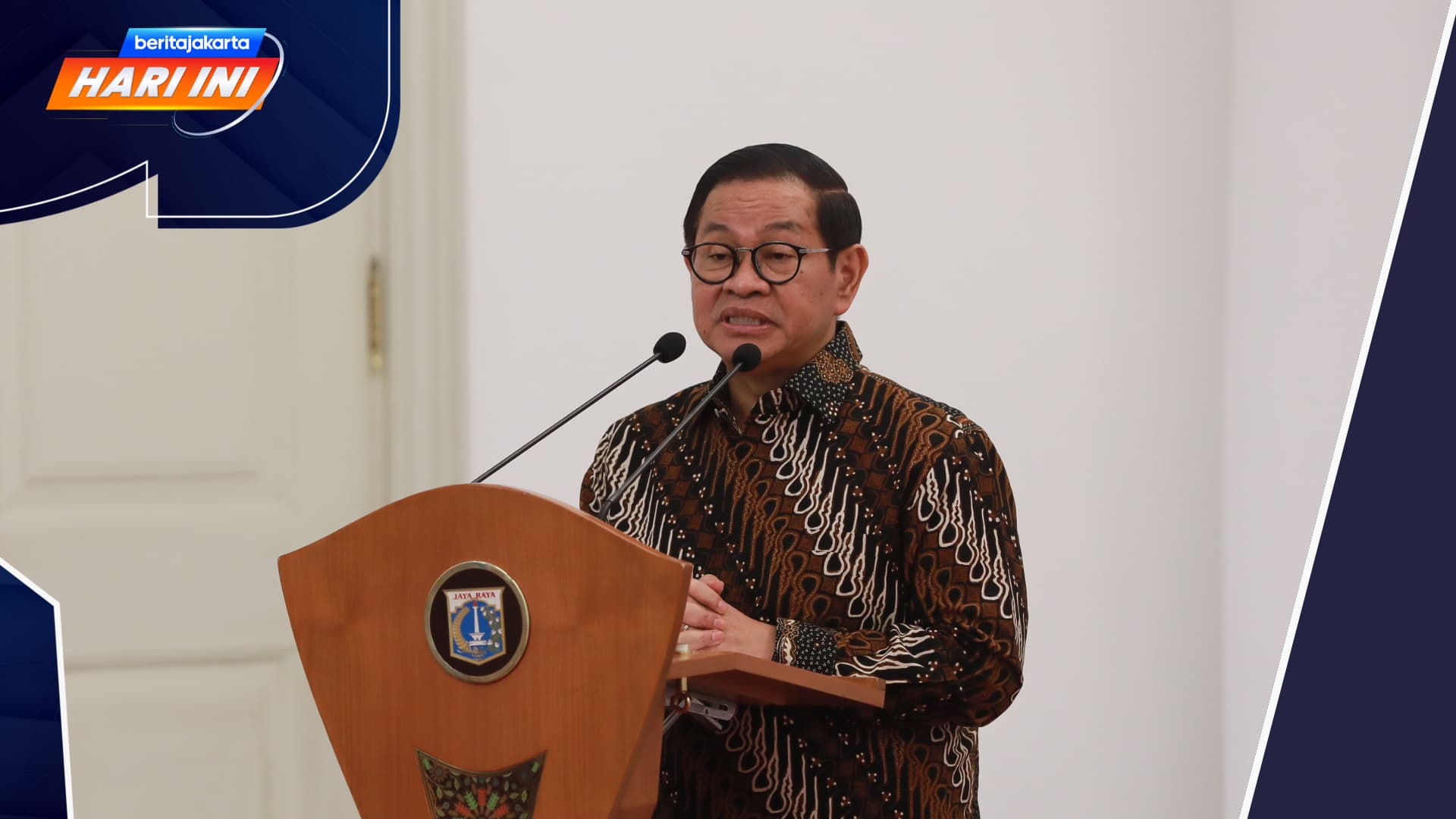 Kado HUT Jakarta, Pramono Putihkan Pajak