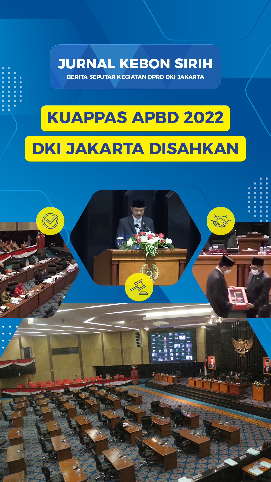 KUAPPAS APBD 2022 DKI Jakarta Disahkan