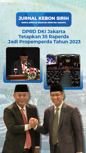 DPRD DKI Jakarta Tetapkan 35 Raperda Jadi Propemperda Tahun 2023